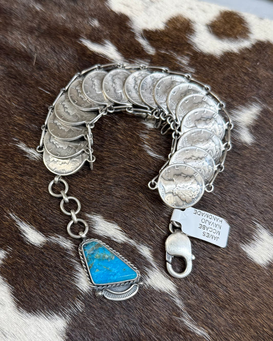 James McCabe Liberty Coin Bracelet *Native ~ READ DESCRIPTION