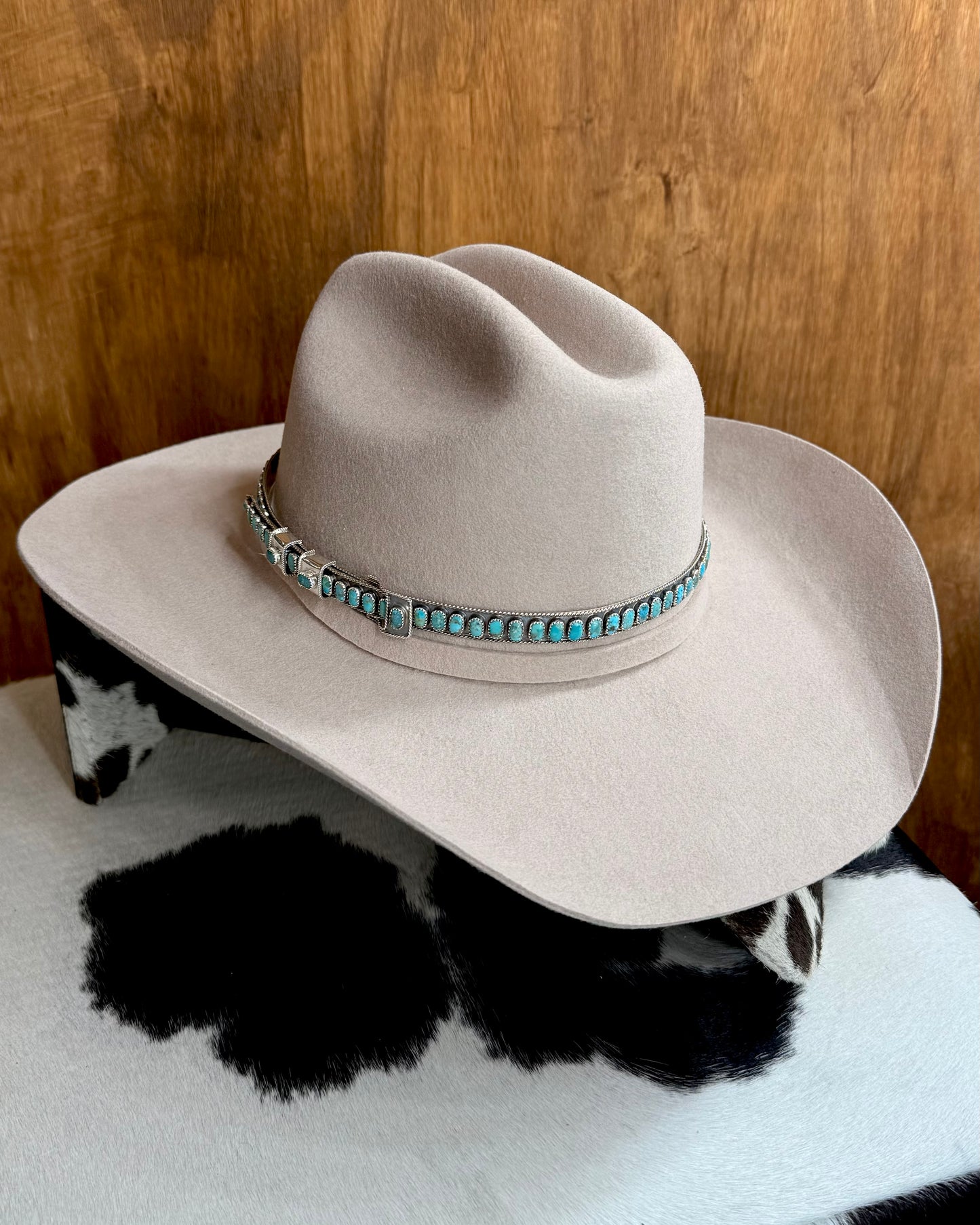 Sterling Turquoise Hat Band *Native