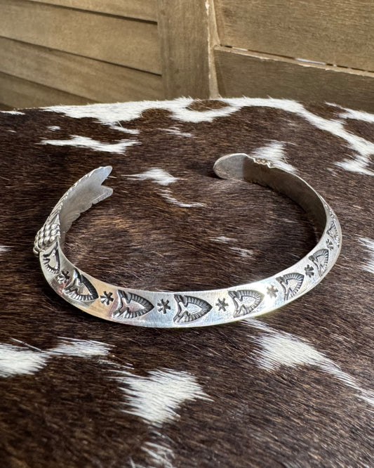 Delayne Reeves Sterling Pattern Cuff *Native