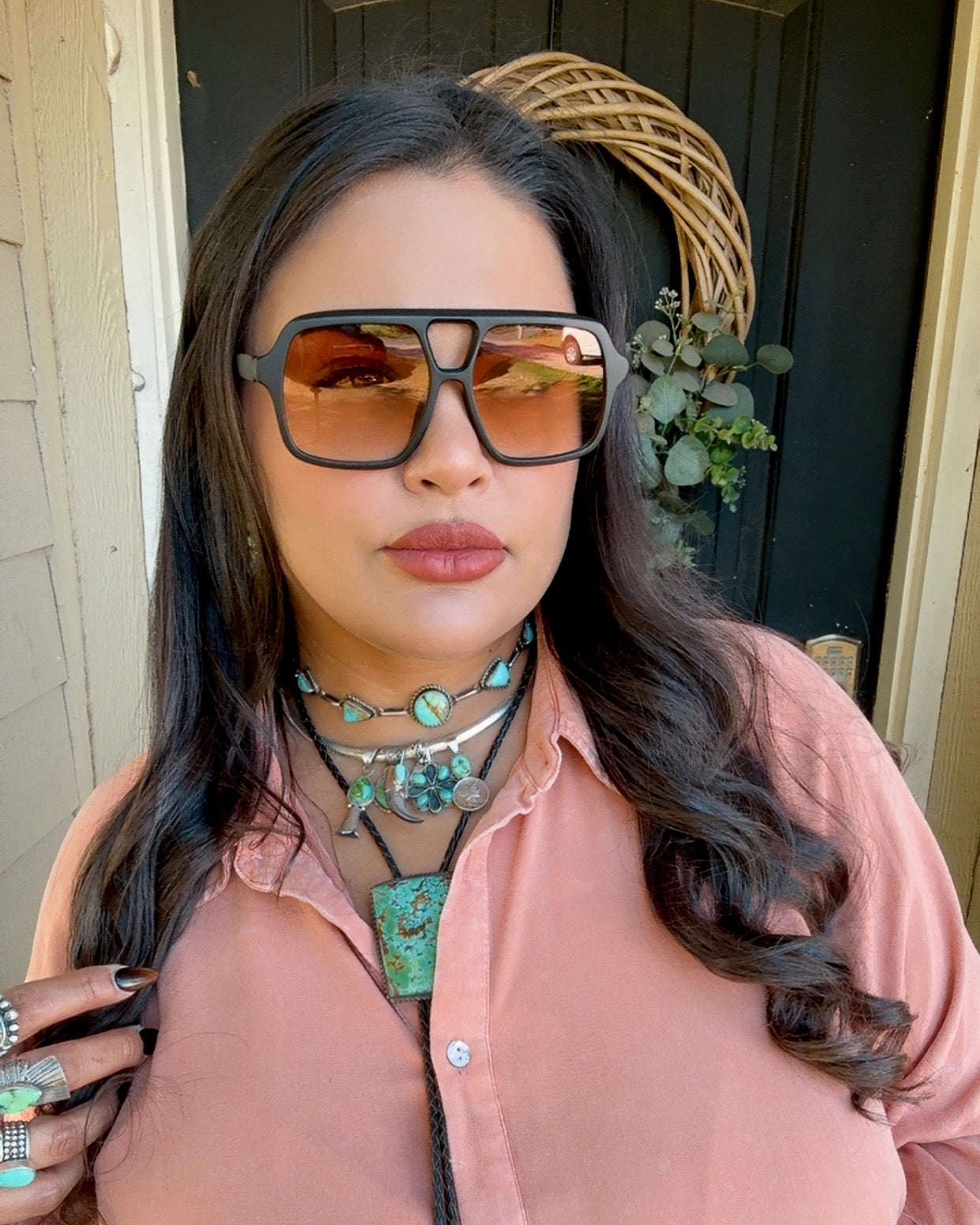 Retro Aviator Cowgirl Sunnies