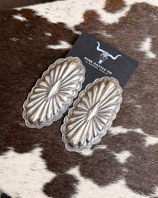 2.5” Rita Lee Concho Earrings