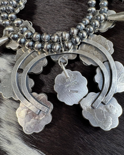 Gilbert Nez Coral Squash Blossom *Native