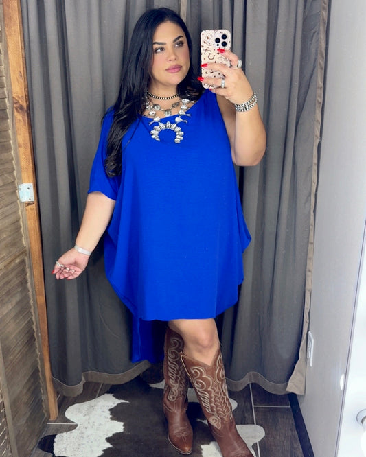 Off The Shoulder Dress *Royal Blue