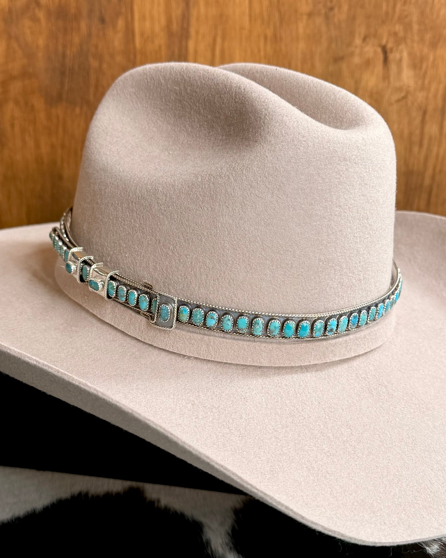 Sterling Turquoise Hat Band *Native