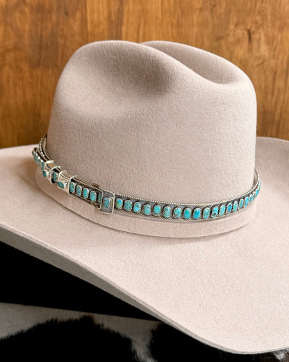 Sterling Turquoise Hat Band *Native