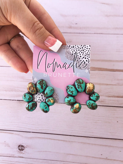 Torrington Earrings Turquoise CLAY Naja