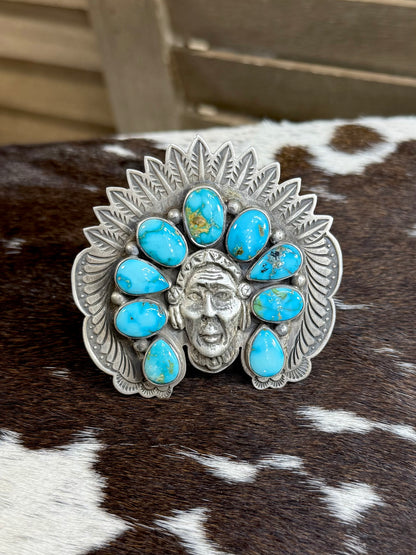 Charles Johnson Sonoran Gold Cheif Ring *Native