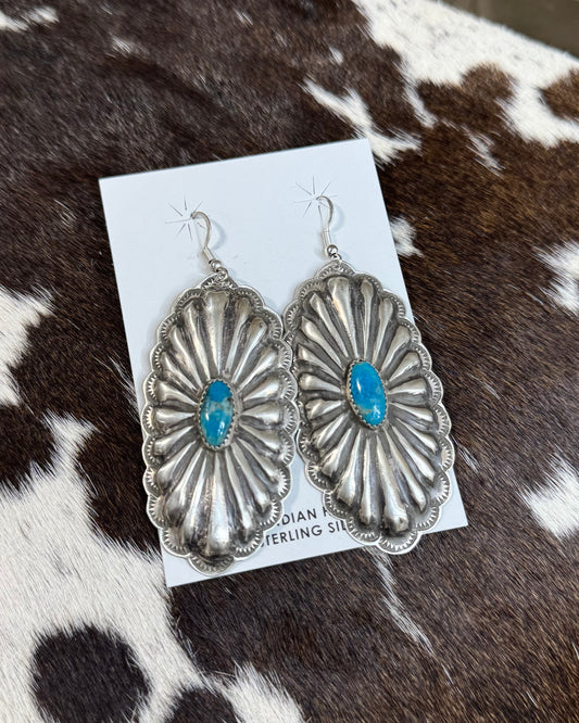 Rita Lee Turquoise Concho Dangles