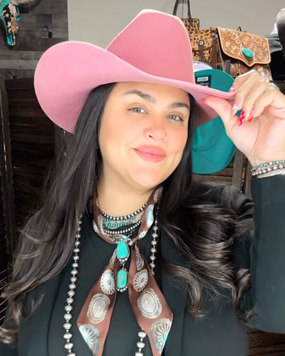 Pink Cattleman Tejana Felt Hat