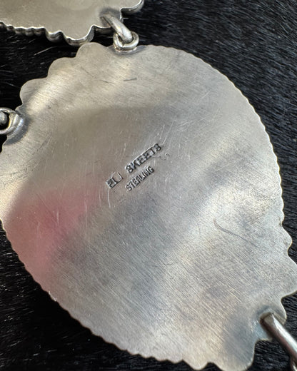 Eli Skeets Black Jack Lariat Statement Necklace *Native