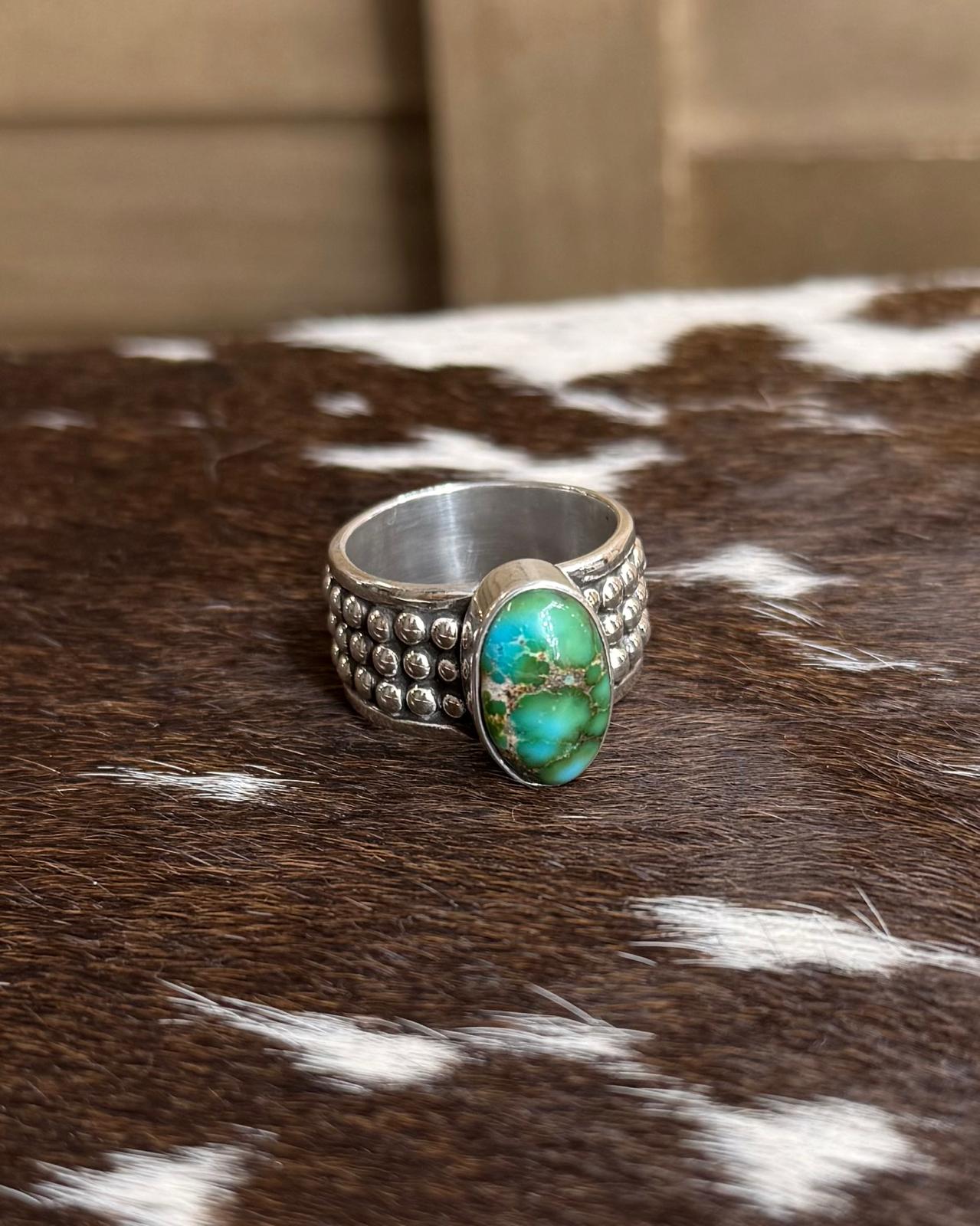 Sonoran Studded Stone Ring (Sz9) *NonNative