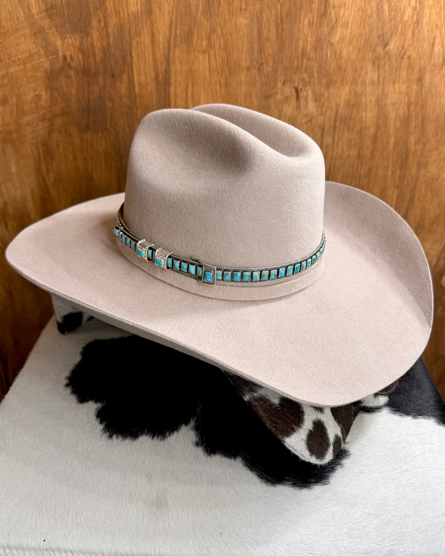 Sterling Turquoise Hat Band *Native