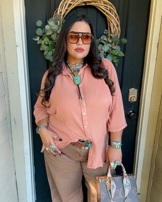 Terracota Desert Button Up *Oversized fit