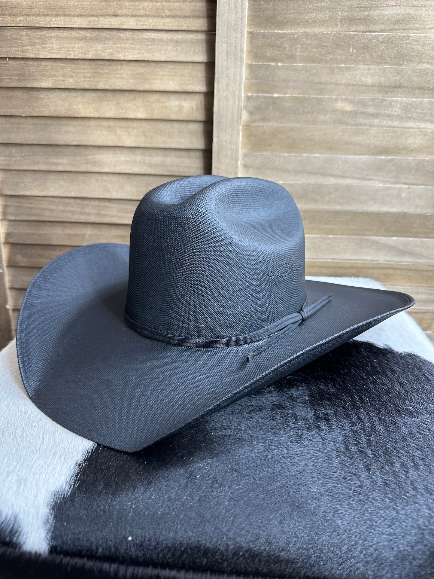 Pioneer Black Straw Hat
