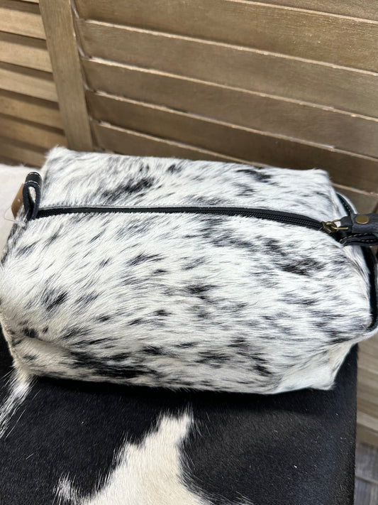 Cowhide Makeup Bag