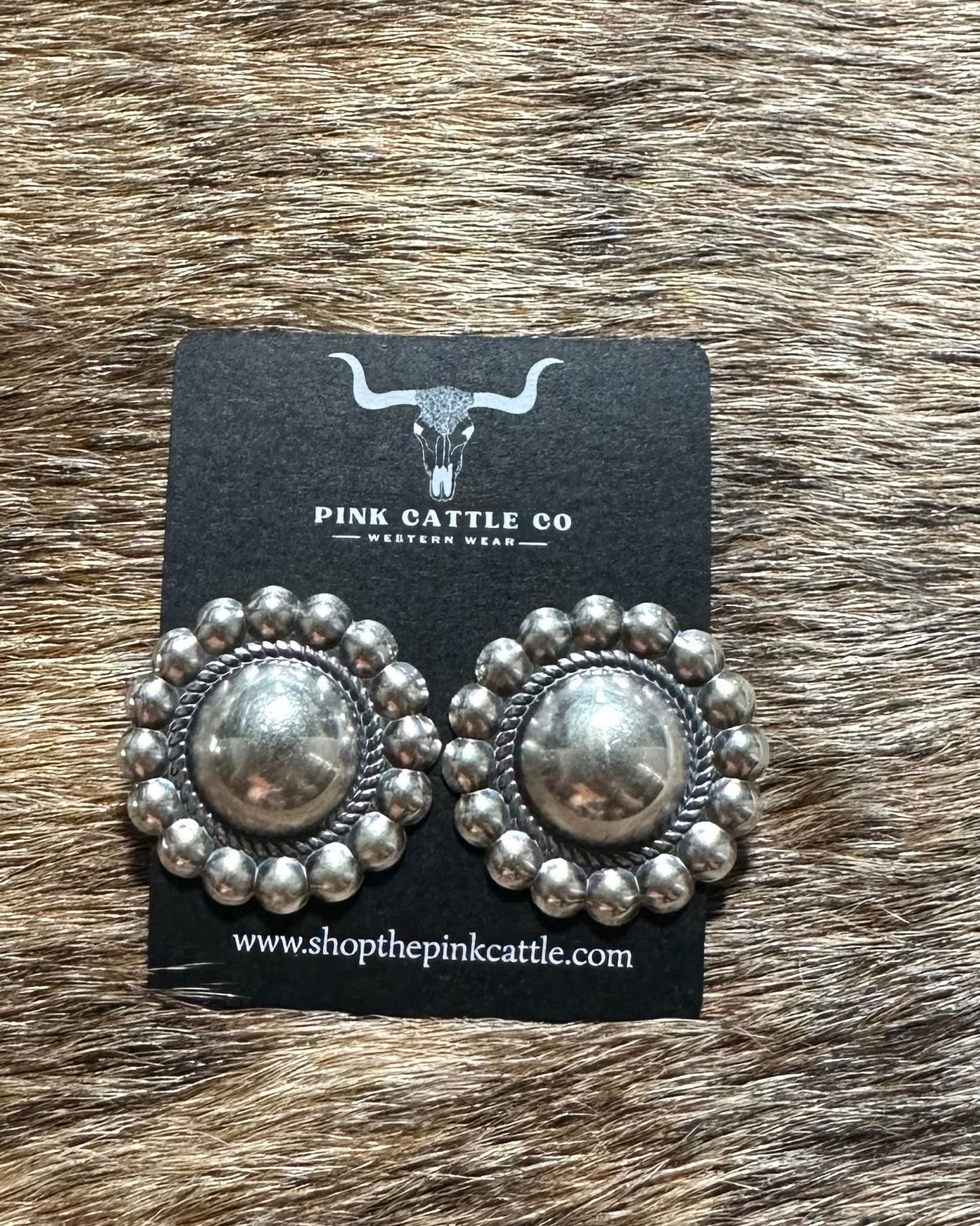 Large Silver Conchos