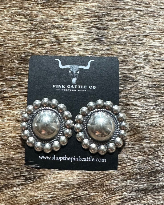 Large Silver Conchos