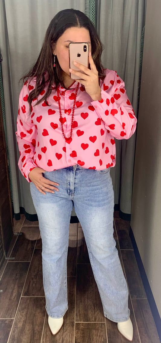 Love Struck Straight Leg Jeans *SIZE DOWN