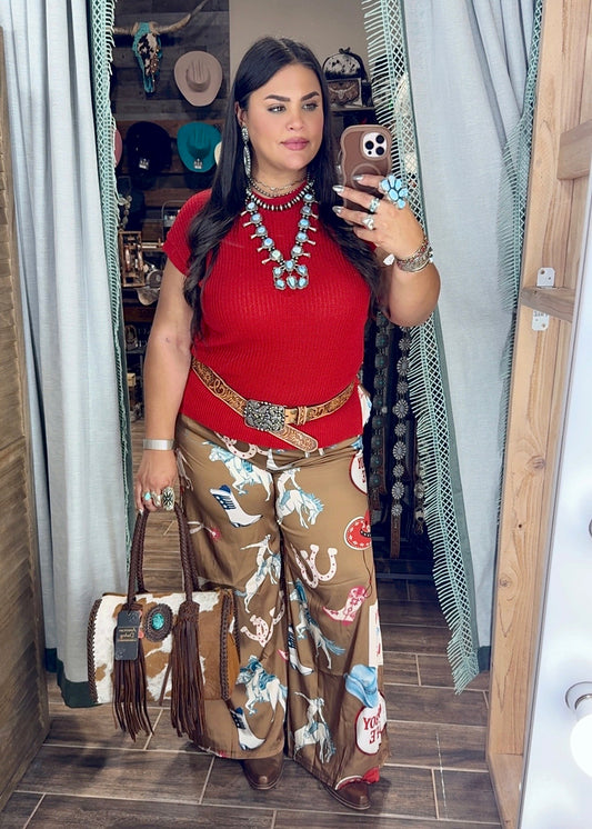 Cowboy Life Satin Pants