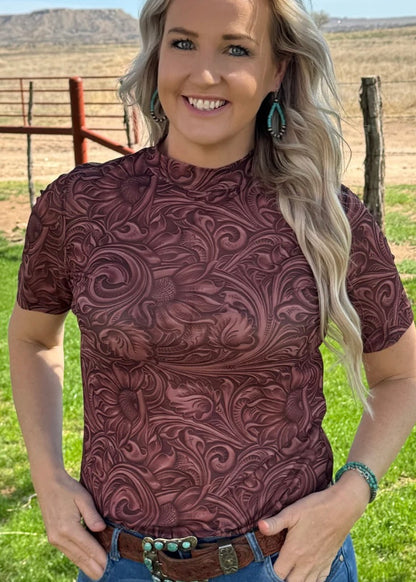 Country Roads Mesh Top