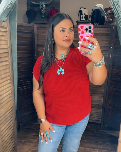 Chili Pepper Knit Top