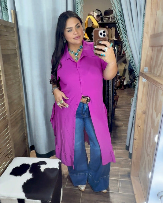 Ruffle Midi Dress *Magenta