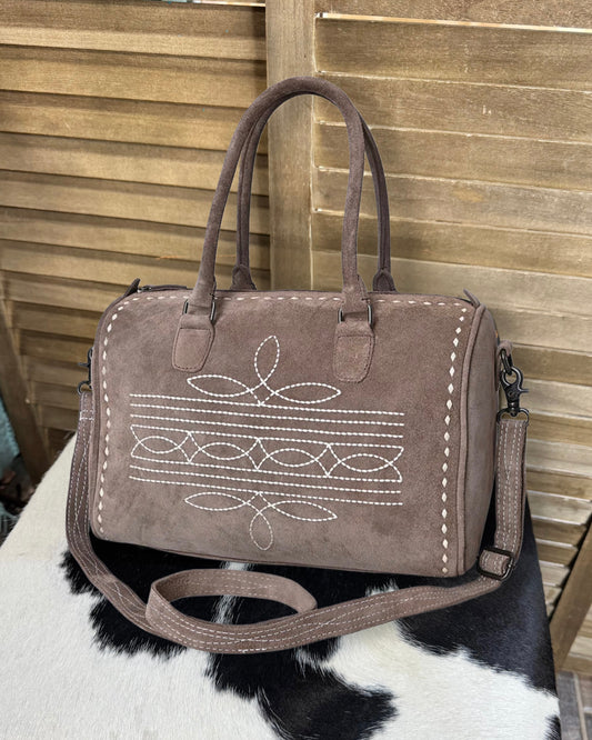 American Darling Cement Boot Stitch Speedy Bag