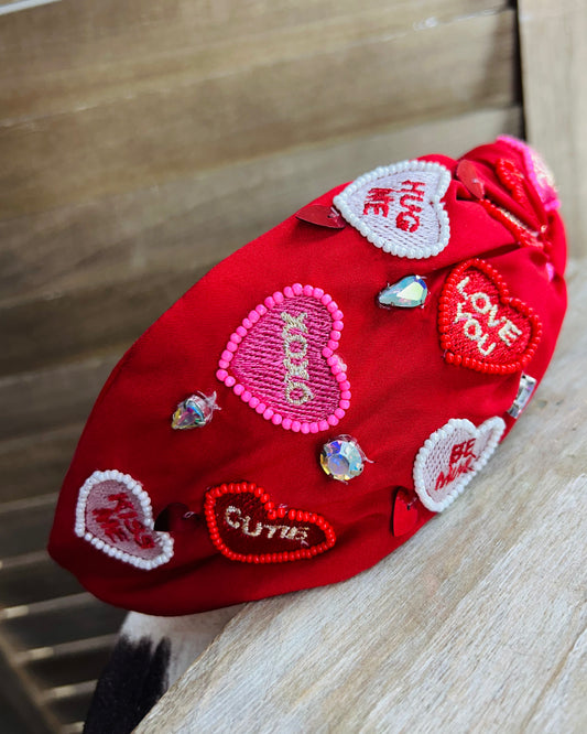 Conversation Heart Headband