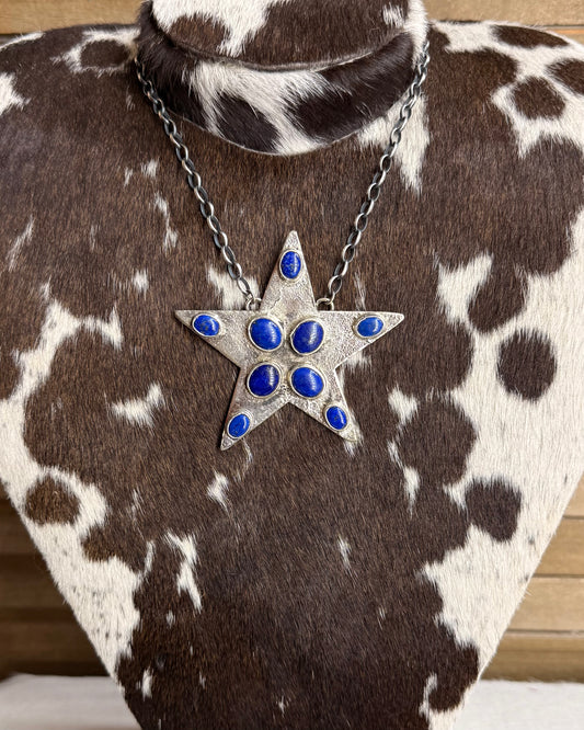 Jude Lapis Star Necklace