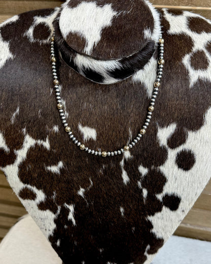 Sterling Pearl 14k Plated Necklace 16”