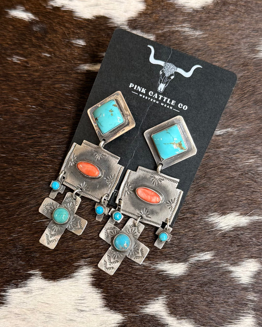 Rita Lee Cross Chandelier Dangle *Native