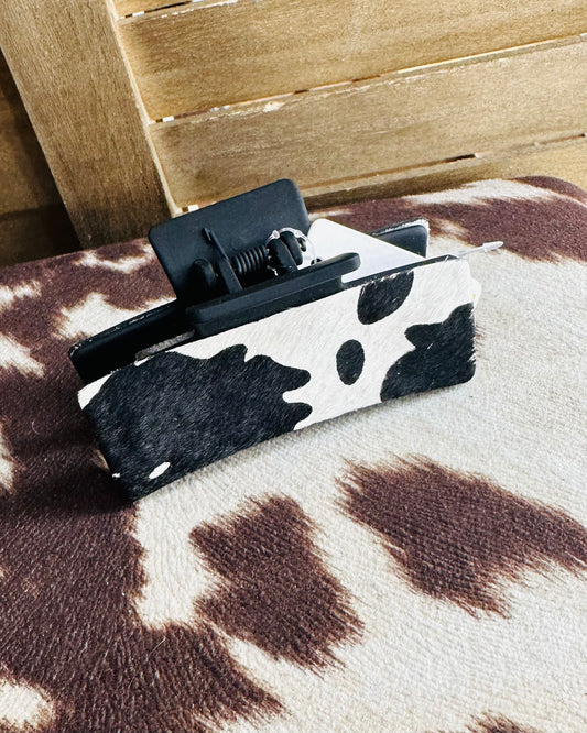 Cowhide Hair Clip