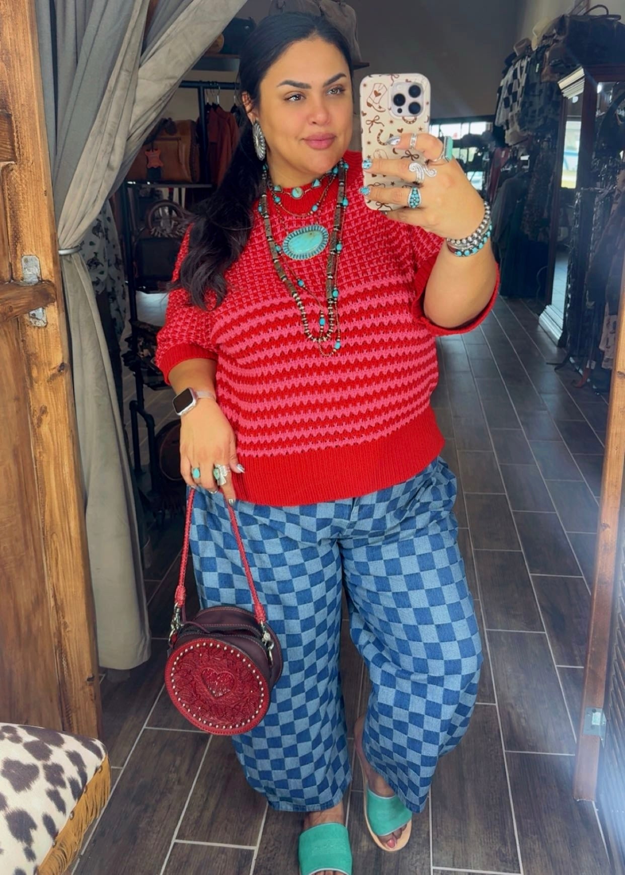 Sweetheart Stitch Sweater Top