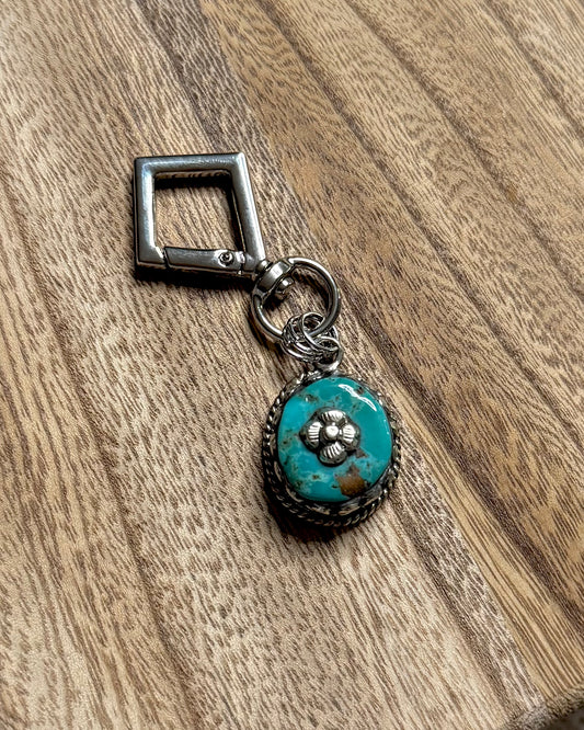 1” Tibet Turquoise Bag Charm