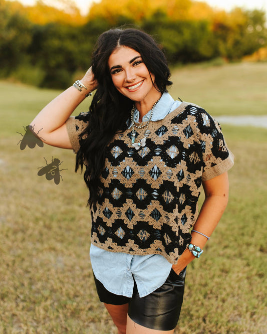 Wild West Weave Top