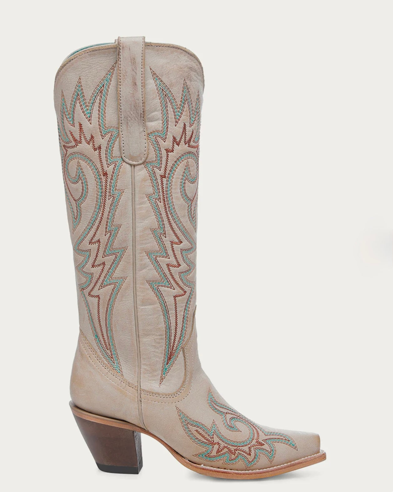 Eliza Bone Embroidered Boots by Corral