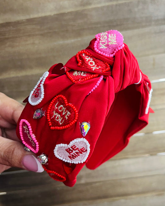 Conversation Heart Headband