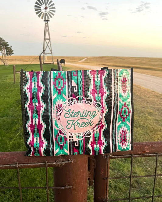 Purple Aztec Sterling Tote