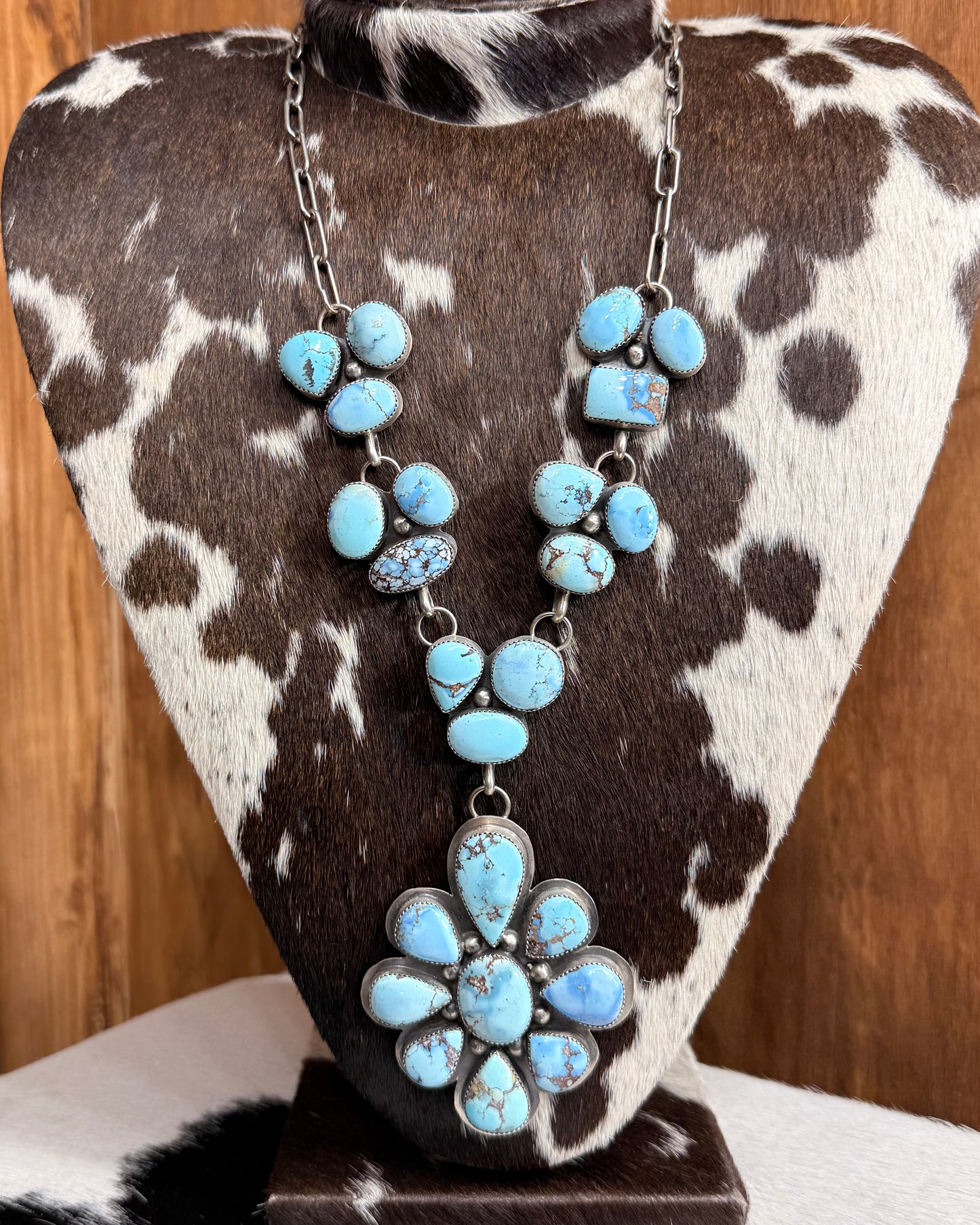 Golden Hills Cluster Lariat Statement Necklace ~ *Native