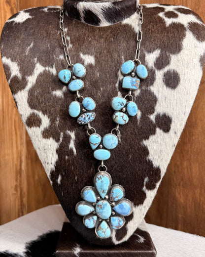 Golden Hills Cluster Lariat Statement Necklace ~ *Native