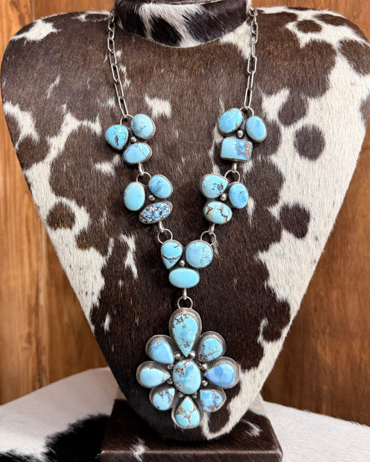 Golden Hills Cluster Lariat Statement Necklace ~ *Native