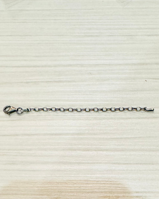 4” Oxidized Silver Extension Extender