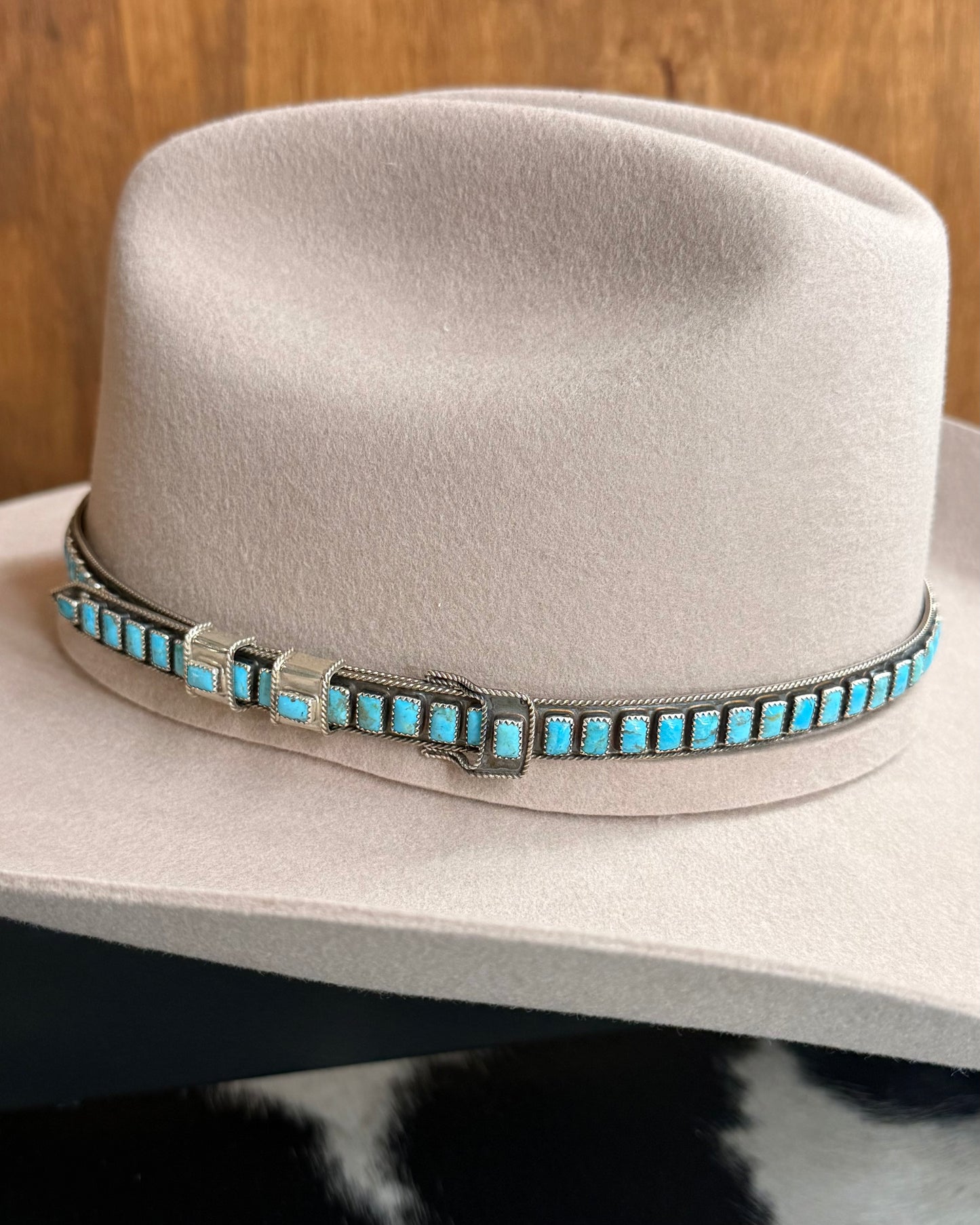 Sterling Turquoise Hat Band *Native