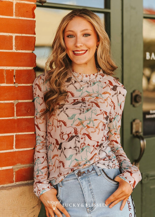 Wild Spirit Mesh Top