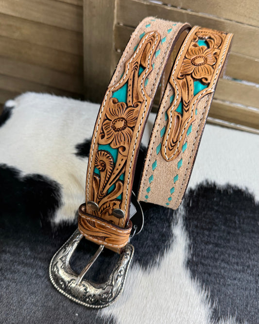 Tan Buck Stitch Belt *Genuine Leather