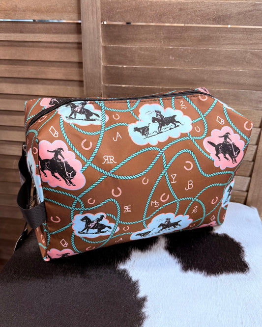 Pink Bronc Travel Bag