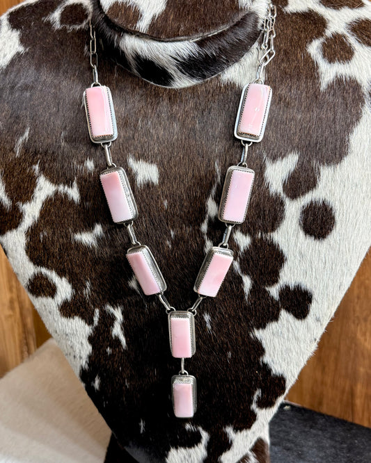 Pink Conch Rectangular Lariat *NonNative