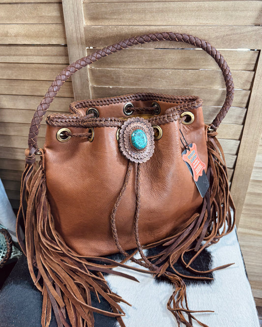 Puebla Turquesa AD Bucket Bag