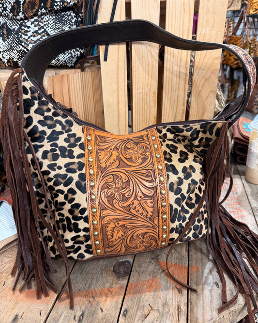 Diana Leopard Shoulder Bag