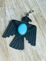 Gun Metal Thunder Bird Pendant